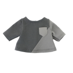 Trui grijs met zakje